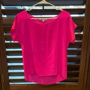 **SOLD**AMANDA UPRICHARD - hot pink silk top